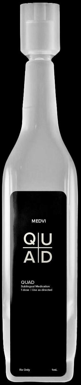 MEDVi QUAD sublingual medication bottle — 1mL prescription troche